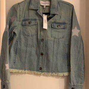 Cupcakes and cashmere Jean jacket with star detail